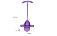 Vaikų pogo balansinis megztinis violetinės spalvos