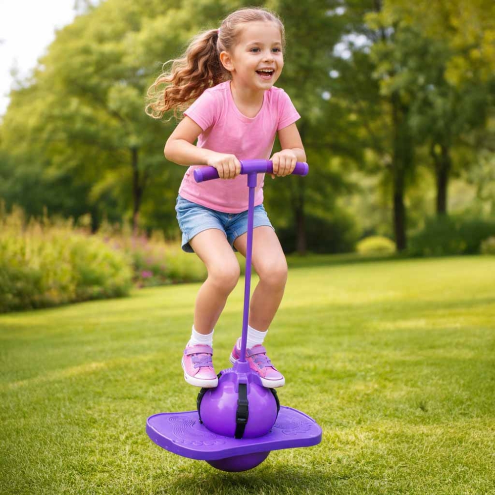 Vaikų pogo balansinis šokliukas, violetinis