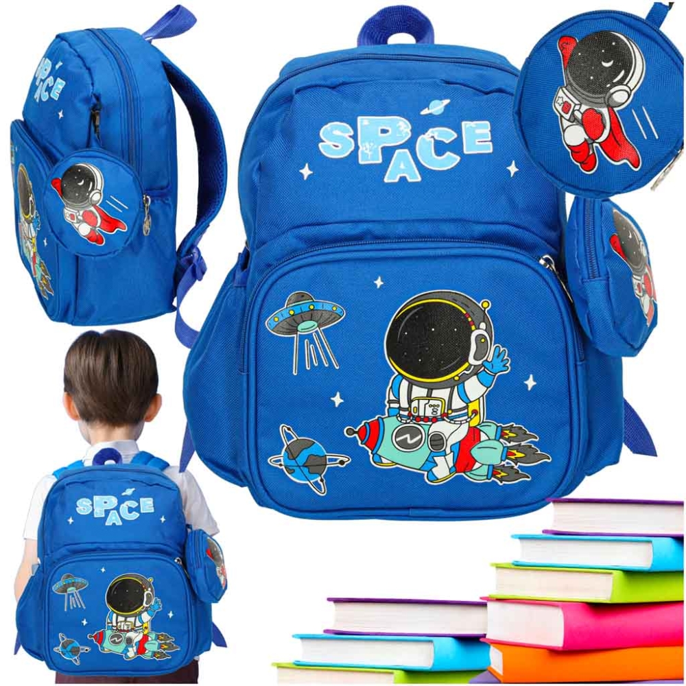 Vaikų kuprinė Astronautas 30x22x11cm-Drabužiai ir aksesuarai, Aksesuarai, Rankinės, kuprinės, lagaminai-e-vaikas