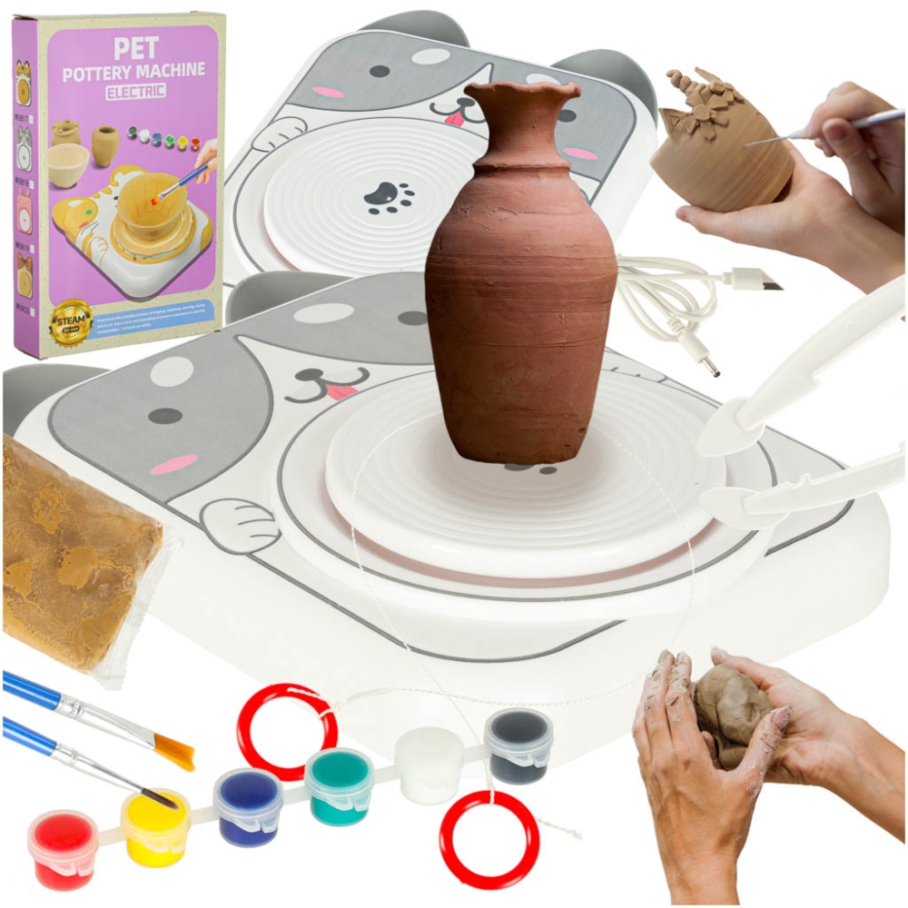 "Potter's wheel" kūrybinio molio rinkinys dažai šuniui pilkos spalvos