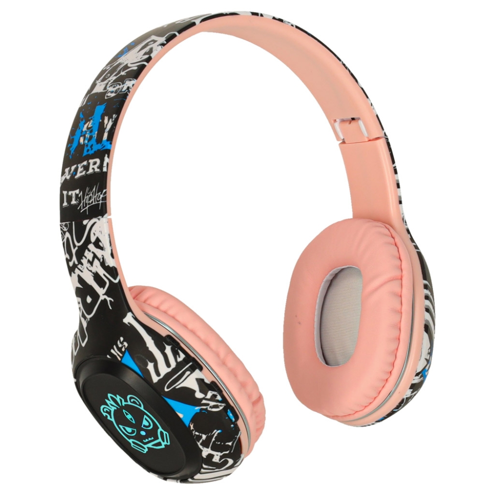 "Bluetooth" belaidės ausinės į ausis "Gaming Sport" rožinės spalvos