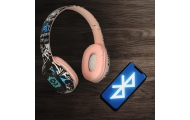 "Bluetooth" belaidės ausinės į ausis "Gaming Sport" rožinės spalvos
