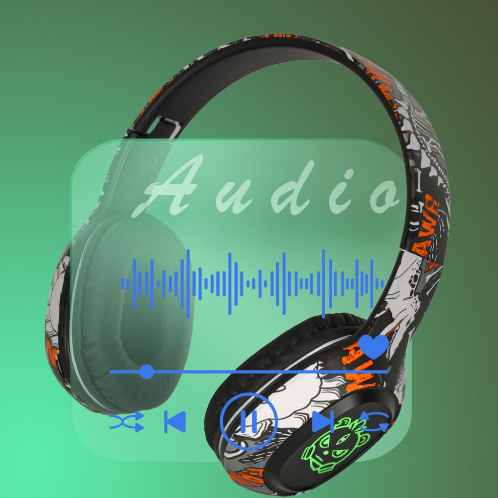 "Bluetooth" belaidės ausinės į ausis "Gaming Sport", juodos spalvos