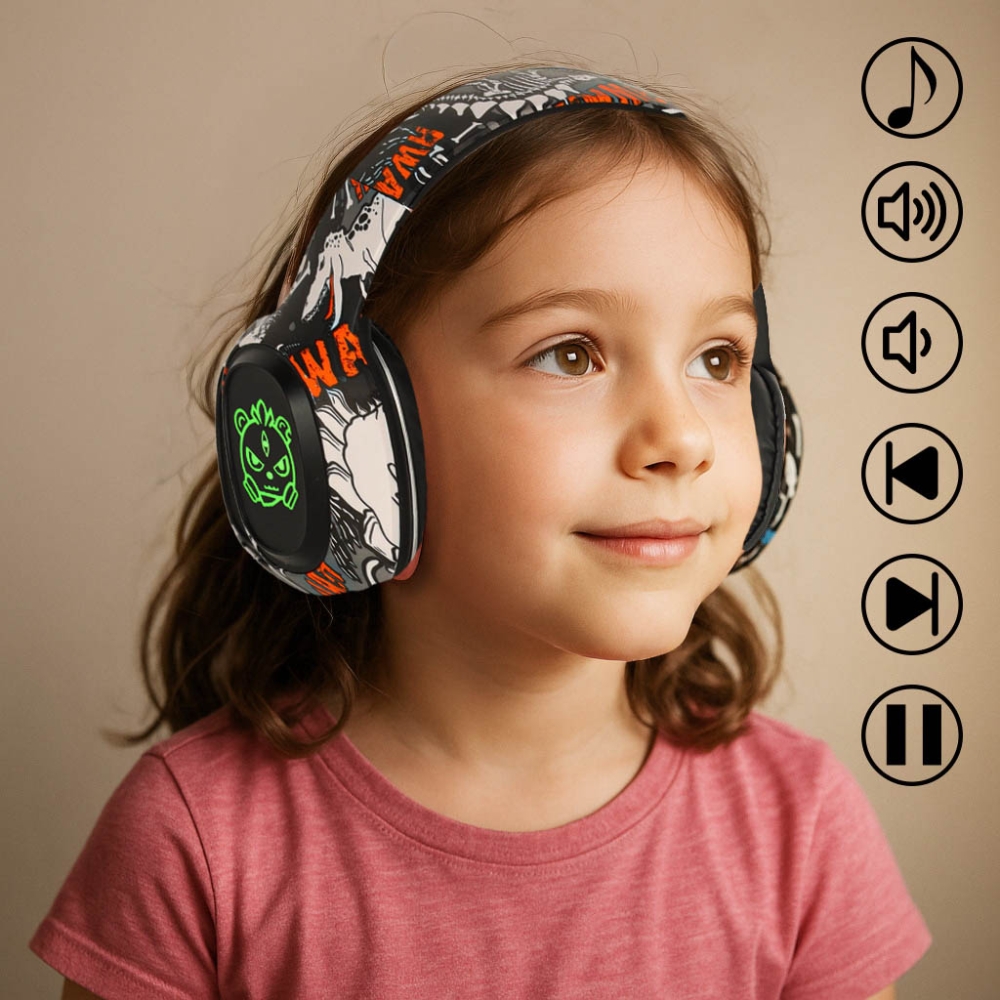 Belaidės ausinės į ausis "Gaming Sport" Bluetooth, juodos spalvos-Drabužiai ir aksesuarai, Aksesuarai, Kiti aksesuarai-e-vaikas