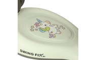 LED Swing FIX S1 gravitacinis paspirtukas su rankena pilkos spalvos, maks. 65 kg
