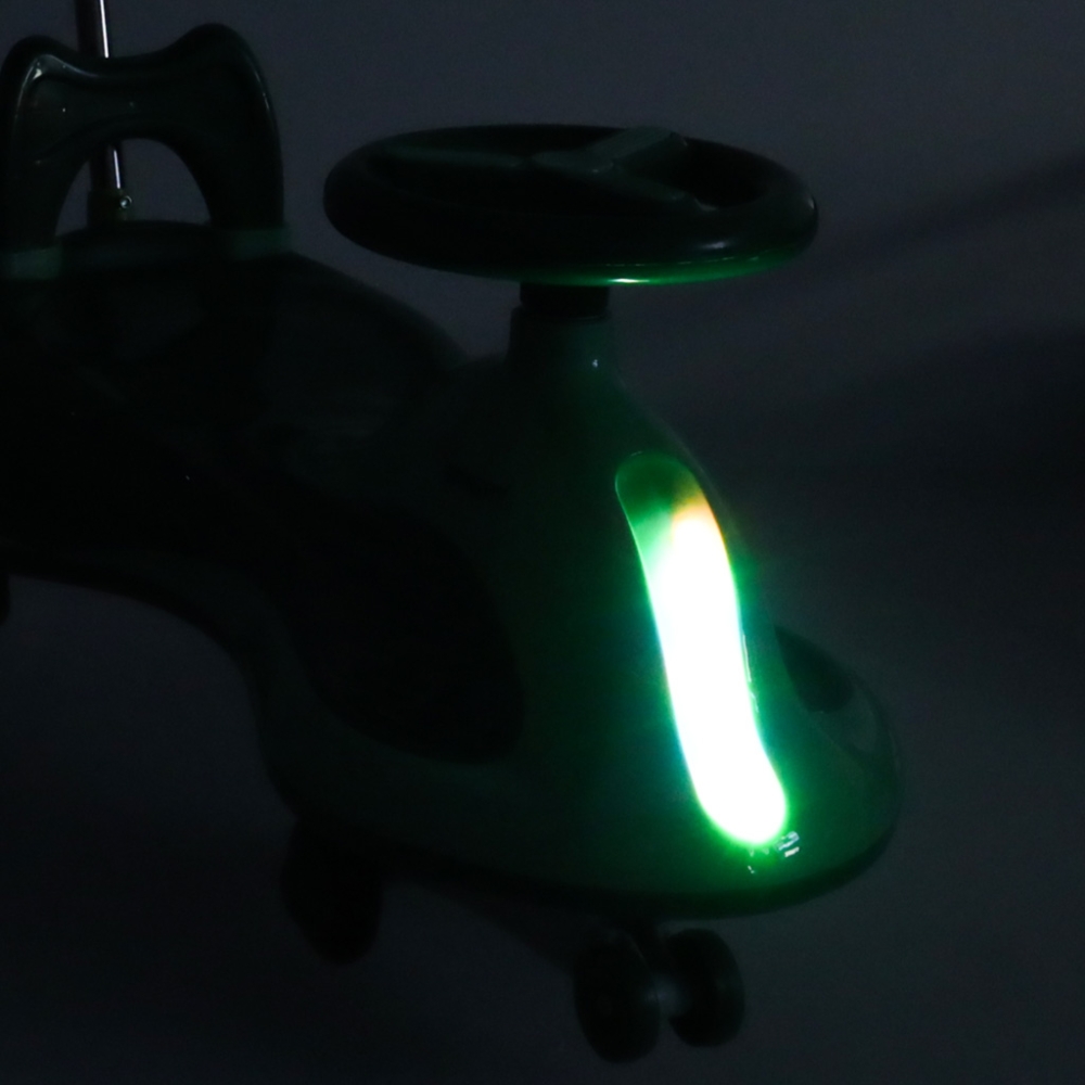 LED Swing FIX S2 gravitacinis paspirtukas su žalia rankena max 100kg