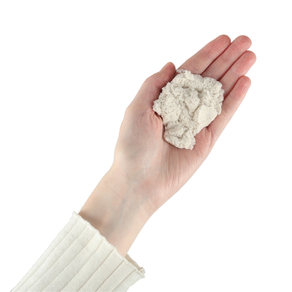 Kinetinis smėlis 1 kg maišelyje, baltas-Žaislai, Kūrybiniai žaislai, Lipdymas-e-vaikas