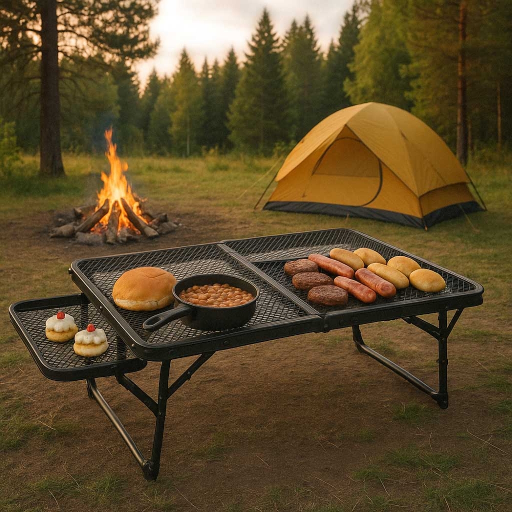 Turistinis sulankstomas kempingo stalas LUARO 87x60x40x27 cm-Namai, laisvalaikis, turizmas, Turizmas-e-vaikas