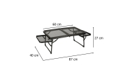 LUARO turistinis stalas kempingo maitinimo sulankstomas stalas 87 x 60 x 40 x 27 cm