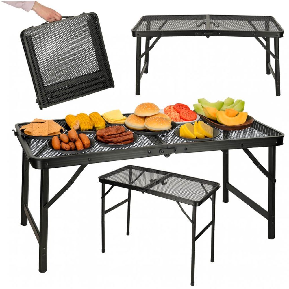 Sulankstomas kempingo stalas LUARO 80x40x66x37 cm-Namai, laisvalaikis, turizmas, Turizmas-e-vaikas