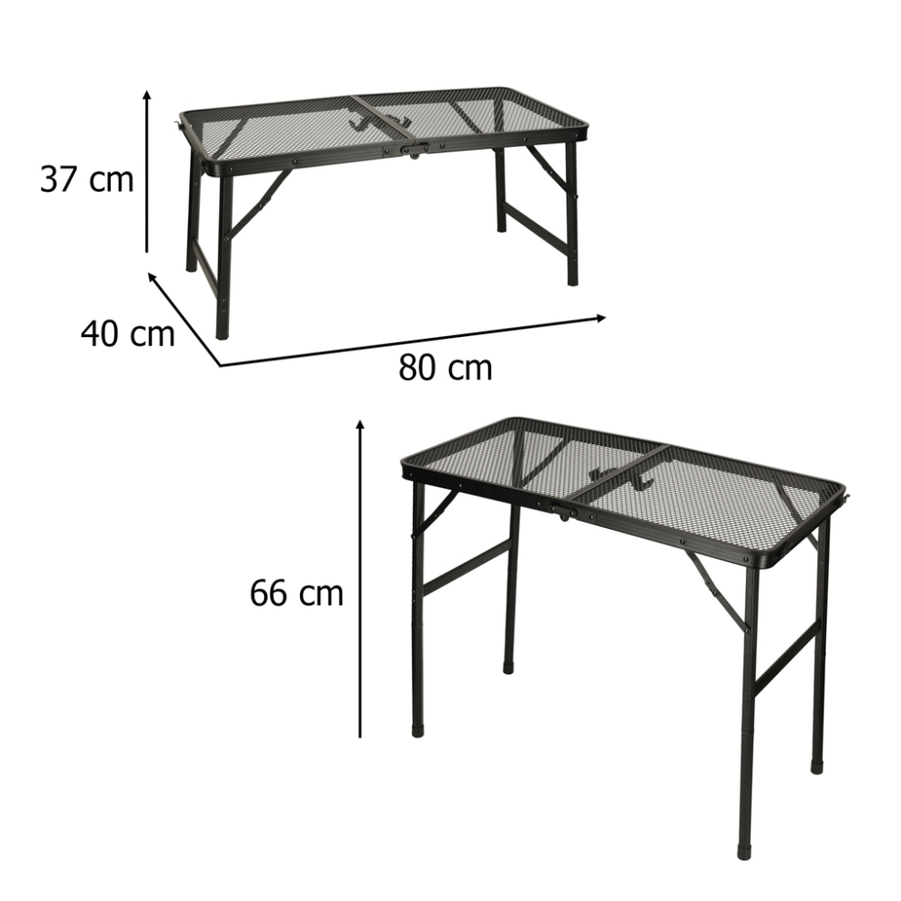 Sulankstomas kempingo stalas LUARO 80x40x66x37 cm-Namai, laisvalaikis, turizmas, Turizmas-e-vaikas