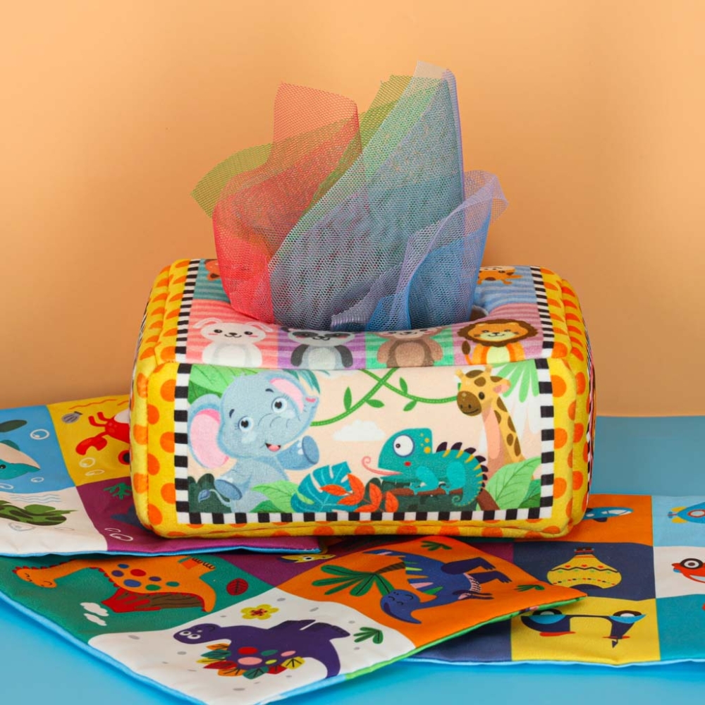 Sorteris audinių dėžutė jutiminis montessori pliušiniai skaičiai raidės