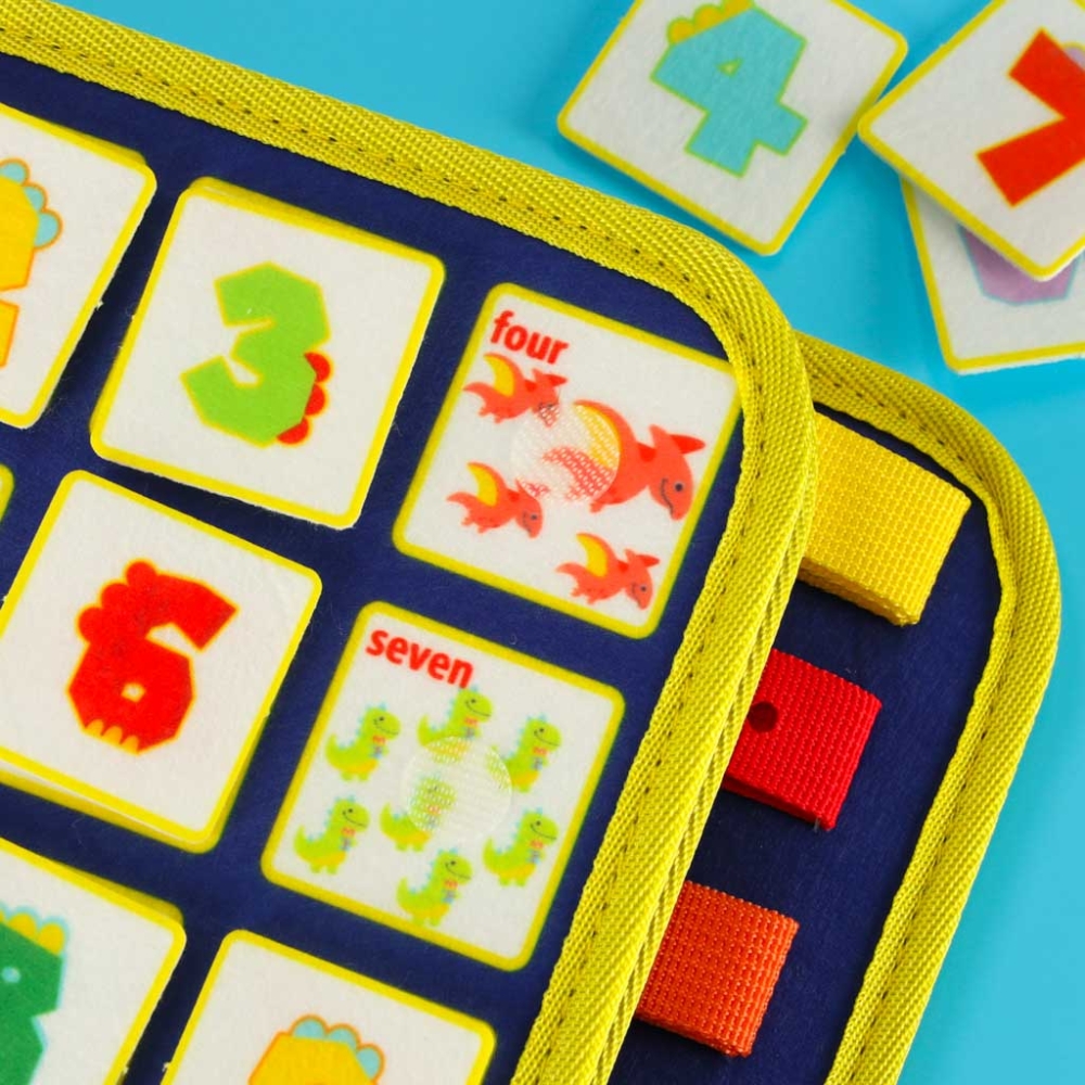 Sensorinė manipuliavimo lenta montessori kuprinės dėklas mėlynas