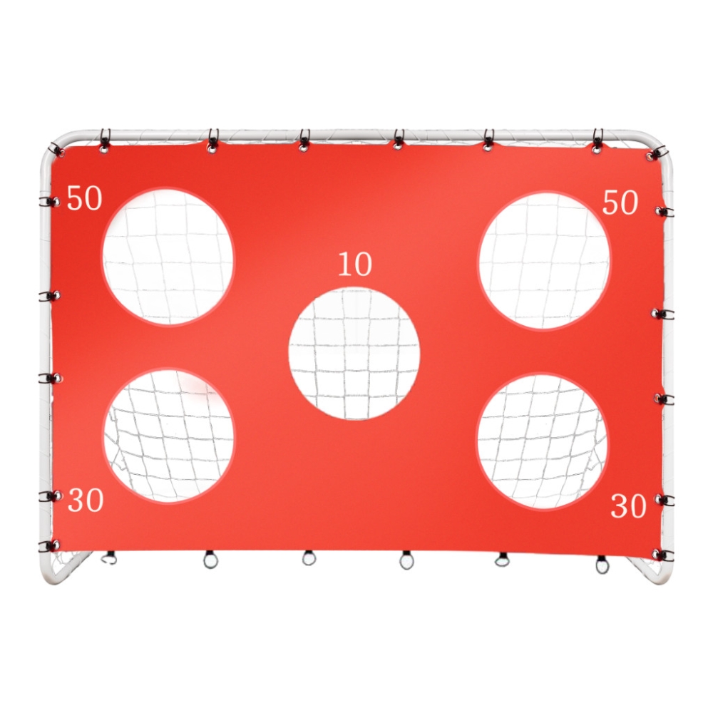 Vaikų futbolo treniruočių vartai 2in1 + tikslumo kilimėlis 215 x 153 x 76 cm