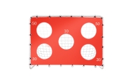 Vaikų futbolo treniruočių vartai 2in1 + tikslumo kilimėlis 215 x 153 x 76 cm