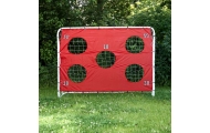 Vaikų futbolo treniruočių vartai 2in1 + tikslumo kilimėlis 215 x 153 x 76 cm