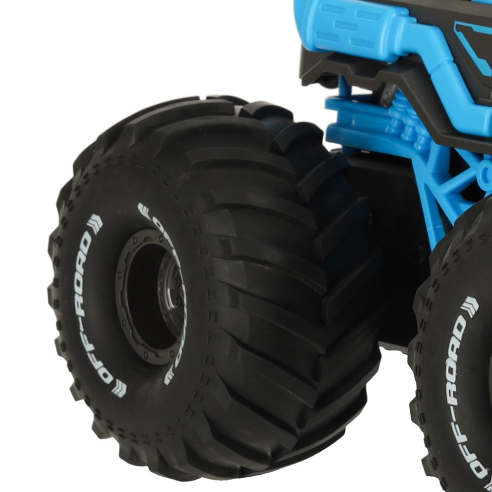 RC amfibija vandeniui atsparus automobilis, valdomas rankų gestais + 2 nuotolinio valdymo pulteliai mėlynos spalvos