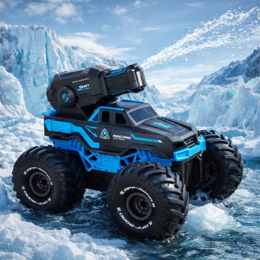 RC amfibija automobilis, valdomas rankų gestais + 2 nuotolinio valdymo pulteliai mėlynas-Žaislai, Auto ir transporto žaislai, Va
