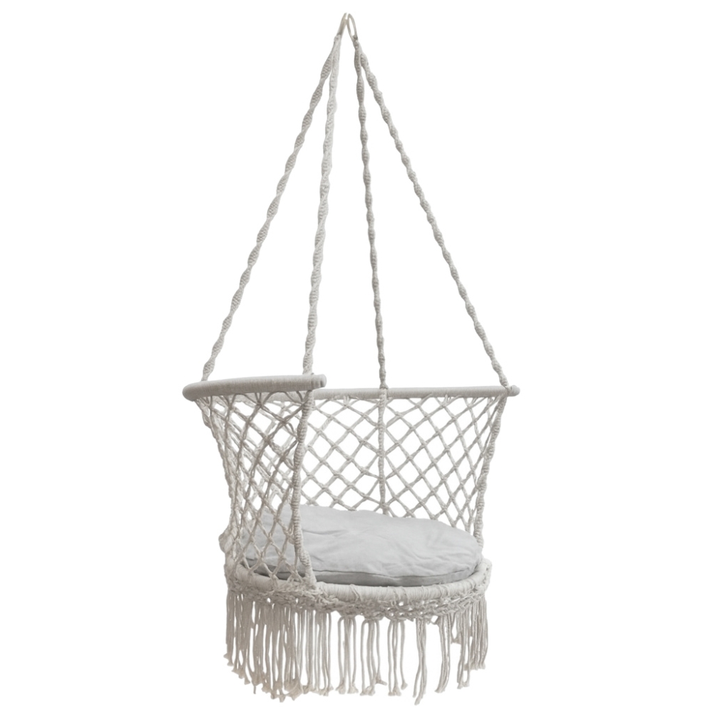 Sodo sūpynės Stork's nest su atlošu 80 cm 150 kg, pilkos spalvos-Namai, laisvalaikis, turizmas, Sodo sūpynės-e-vaikas