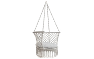 Sodo sūpynės "Stork's nest" su atlošu pilkos spalvos 80 cm 150 kg
