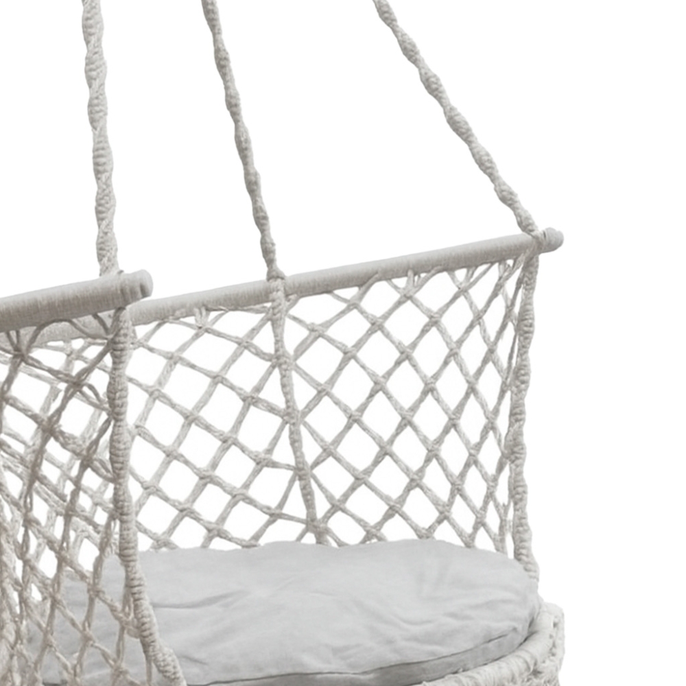 Sodo sūpynės Stork's nest su atlošu 80 cm 150 kg, pilkos spalvos-Namai, laisvalaikis, turizmas, Sodo sūpynės-e-vaikas