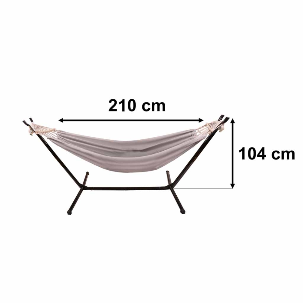 Sodo sūpynės - Hamakas su stovu, iki 100kg
