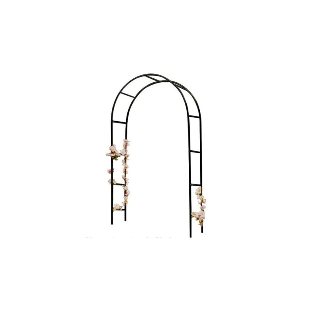 Sodo pavėsinės arkos laikiklis rožėms, gėlėms, gebenėms, vijokliniams augalams, metalas 240 x 140 cm