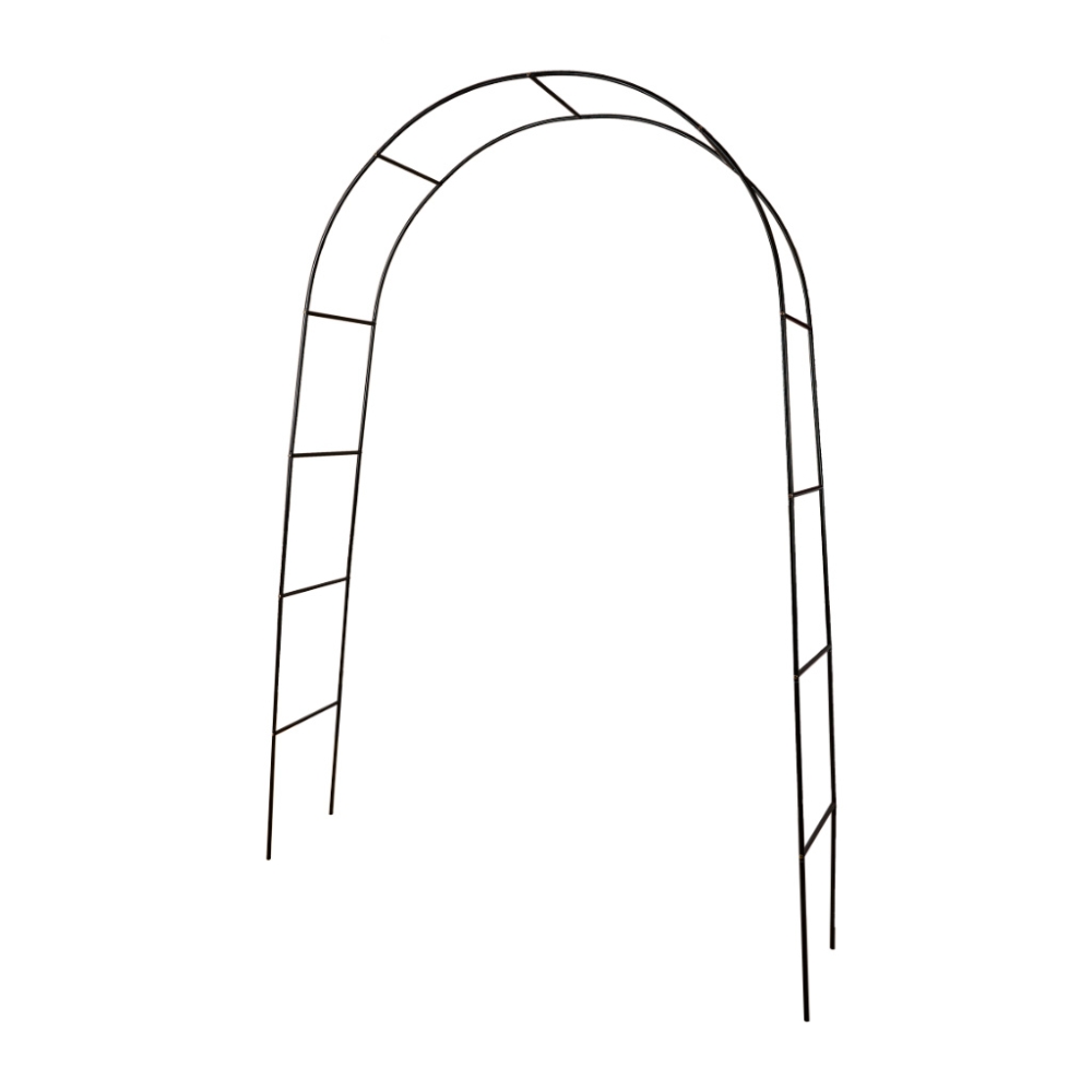 Sodo pavėsinės arkos laikiklis rožėms, gėlėms, gebenėms, vijokliniams augalams, metalas 240 x 140 cm