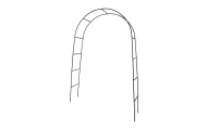 Metalinė sodo arka gėlėms, gebenėms, vijokliniams augalams, 240 x 140 cm
