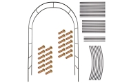 Metalinė sodo arka gėlėms, gebenėms, vijokliniams augalams, 240 x 140 cm