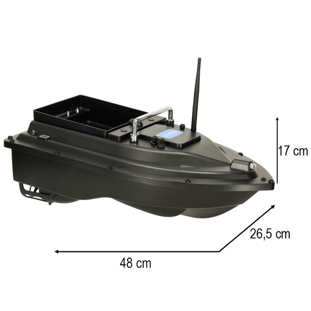 Nuotoliniu būdu valdomas masalas D16B GPS 2kg 12 000 mAh 500m