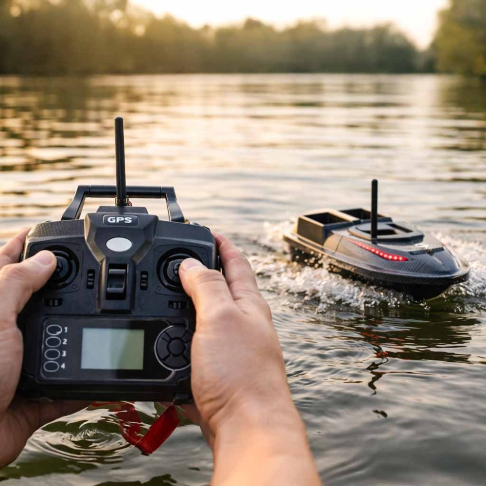 "Flytec V900" 5,4 km/h 1,5 kg GPS nuotoliniu būdu valdomas valtis masalui