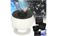 Dangaus žvaigždžių projektorius LED naktinė šviesa USB planetariumas planetos 12 diskų 360° laikmatis