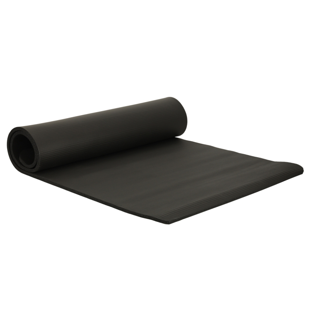 Storas jogos treniruočių kilimėlis 185x80x1,5 cm juodas-Namai, laisvalaikis, turizmas, Sveikata, grožis, higiena-e-vaikas