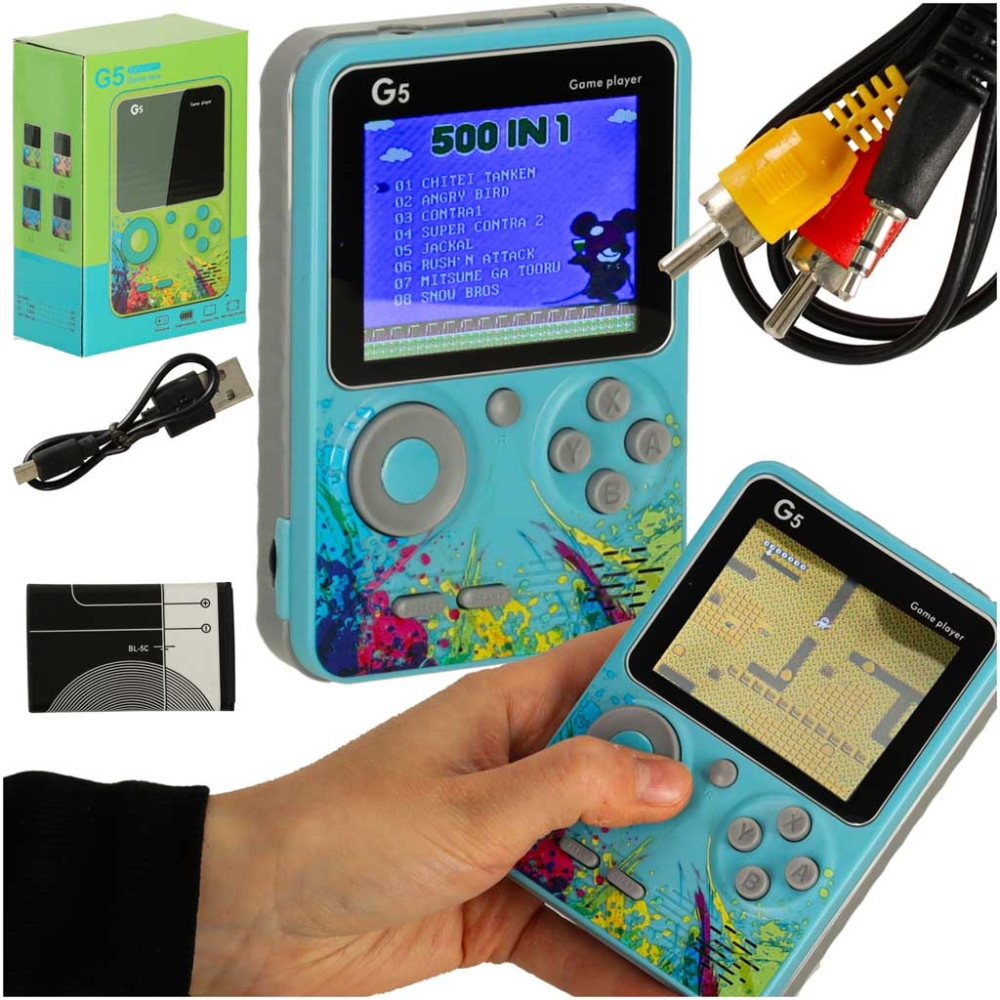 Retro mini nešiojamoji žaidimų konsolė-Žaislai, Stalo žaidimai, Žaidimų konsolės-e-vaikas