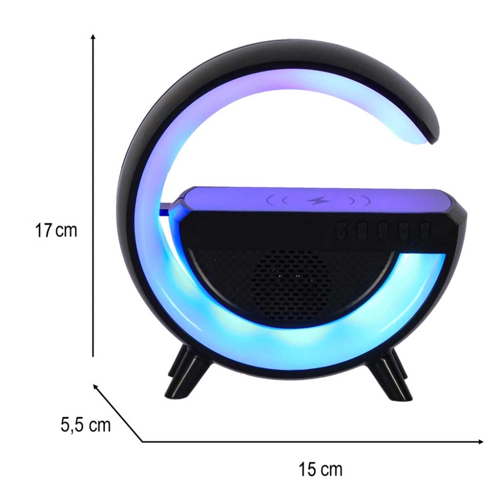 RGB LED įkrovimo šviesos indukcinis radijas
