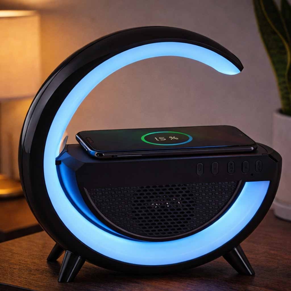 RGB LED įkrovimo šviesos indukcinis radijas