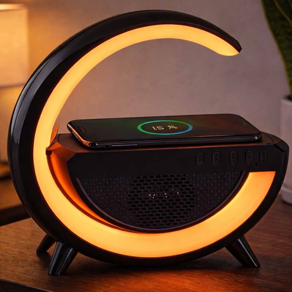 RGB LED įkrovimo šviesos indukcinis radijas