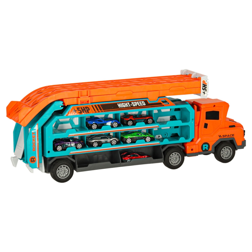 Automobilių transporteris transporterio automobilis slydimo takelis oranžinis