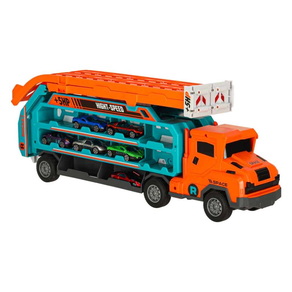 Automobilių transporteris transporterio automobilis slydimo takelis oranžinis