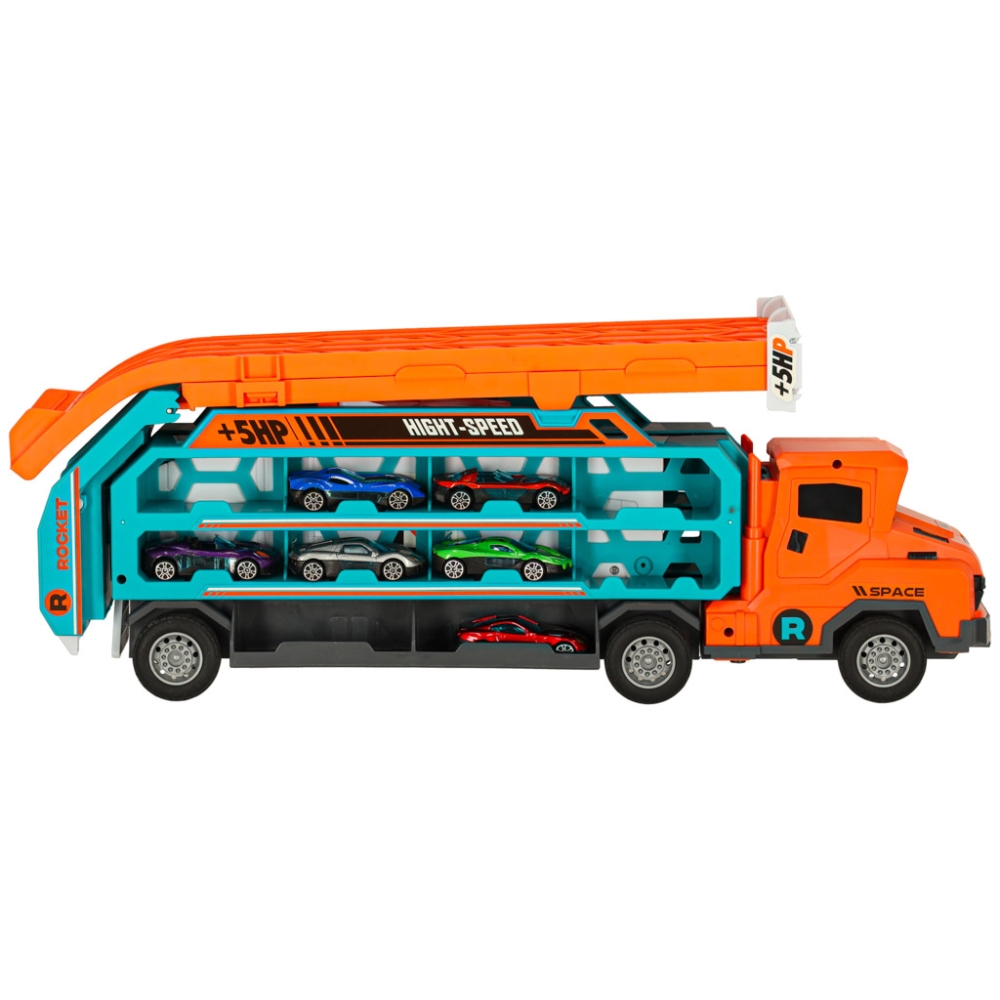 Automobilių transporteris transporterio automobilis slydimo takelis oranžinis