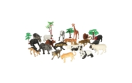 Gyvūnų figūrėlių zoologijos sodo safari rinkinys 59 el.