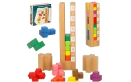 Mokomoji medinė dėlionė Montessori spalvota-Žaislai, Lavinamieji žaislai, Mokomieji žaislai-e-vaikas