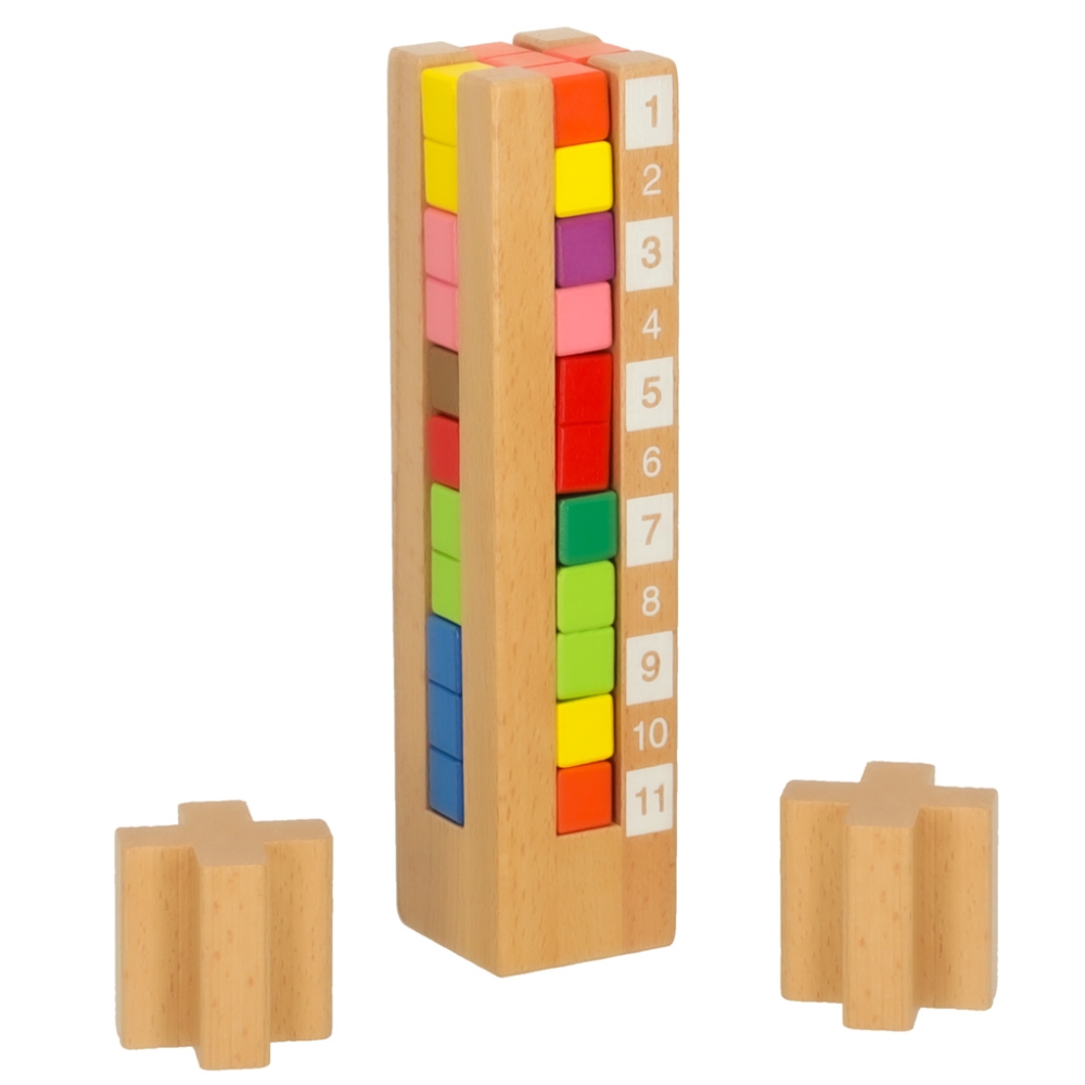Mokomoji medinė dėlionė Montessori spalvota-Žaislai, Lavinamieji žaislai, Mokomieji žaislai-e-vaikas