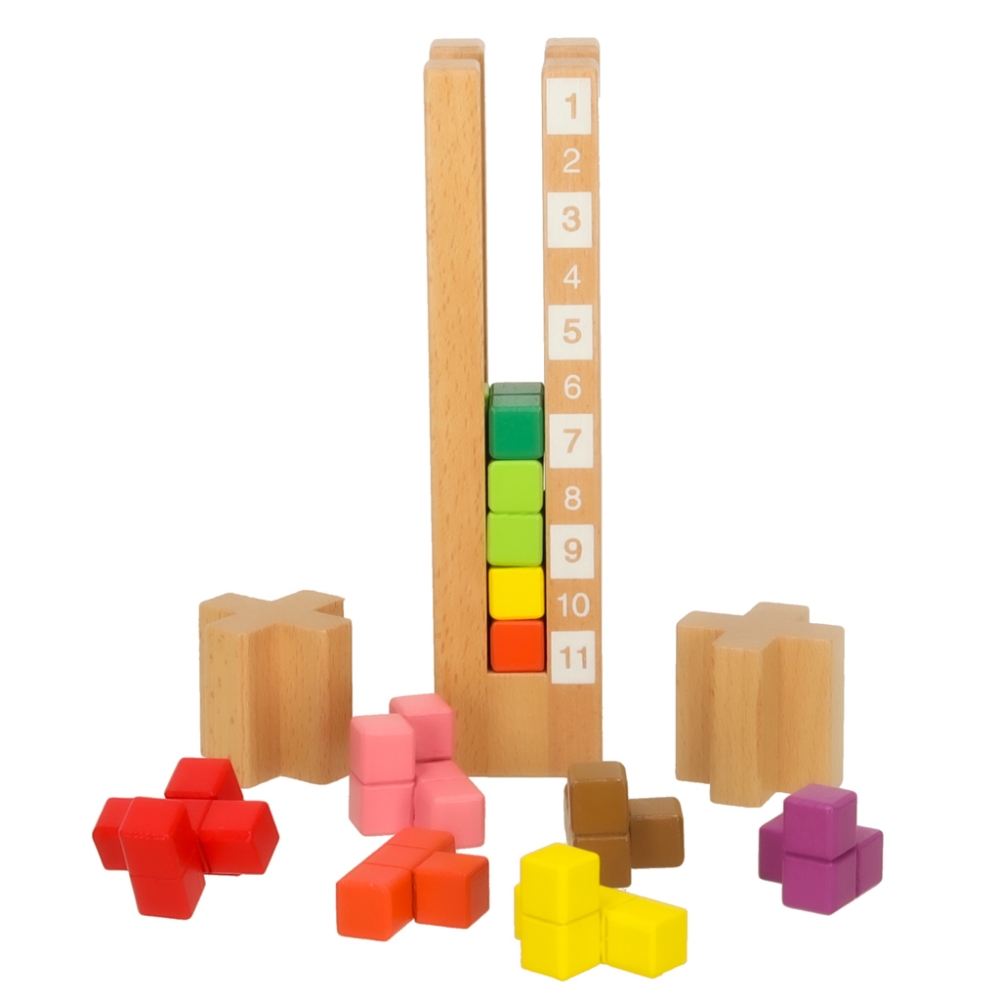 Mokomoji medinė dėlionė Montessori spalvota-Žaislai, Lavinamieji žaislai, Mokomieji žaislai-e-vaikas