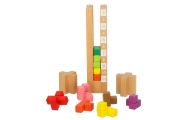 Montessori mokomosios medinės dėlionės spalvingos