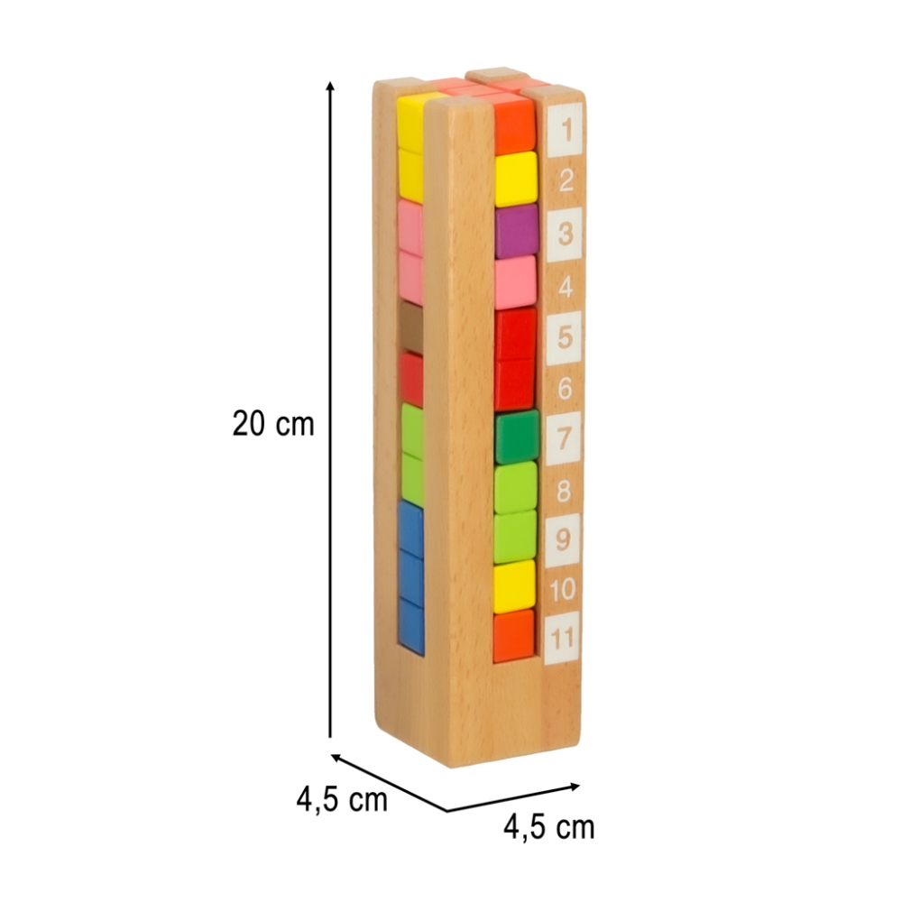 Mokomoji medinė dėlionė Montessori spalvota-Žaislai, Lavinamieji žaislai, Mokomieji žaislai-e-vaikas
