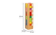 Montessori mokomosios medinės dėlionės spalvingos