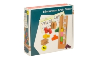 Mokomoji medinė dėlionė Montessori spalvota-Žaislai, Lavinamieji žaislai, Mokomieji žaislai-e-vaikas