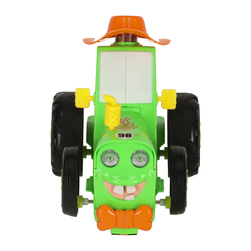 Traktorius RC šokinėjantis su garsais žalias-Žaislai, Auto ir transporto žaislai, Traktoriai-e-vaikas